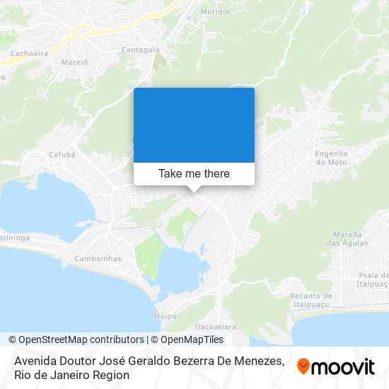 Mapa Avenida Doutor José Geraldo Bezerra De Menezes