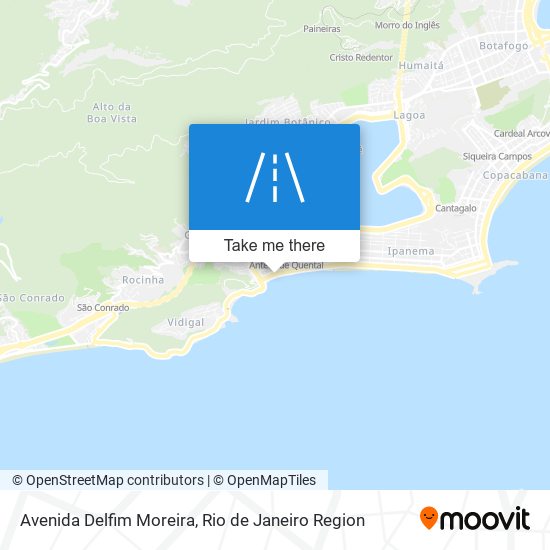 Mapa Avenida Delfim Moreira