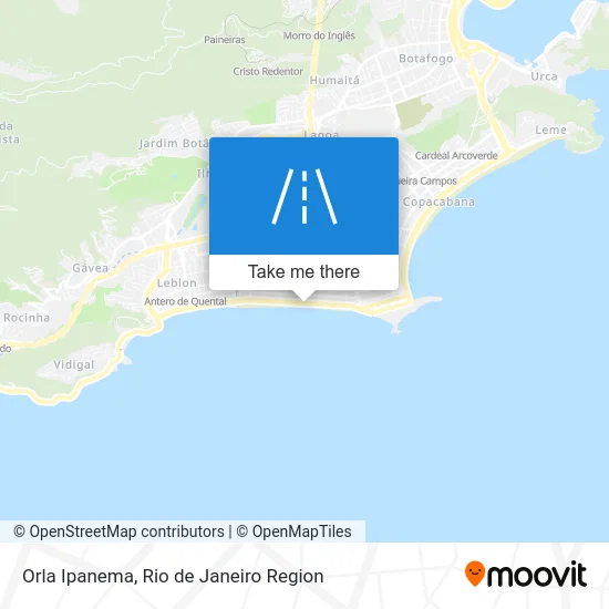 Orla Ipanema map