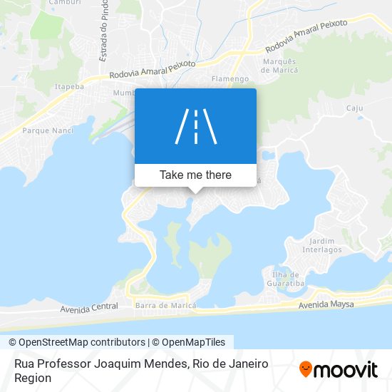 Mapa Rua Professor Joaquim Mendes