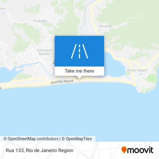 Rua 133 map