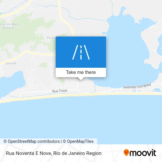 Rua Noventa E Nove map