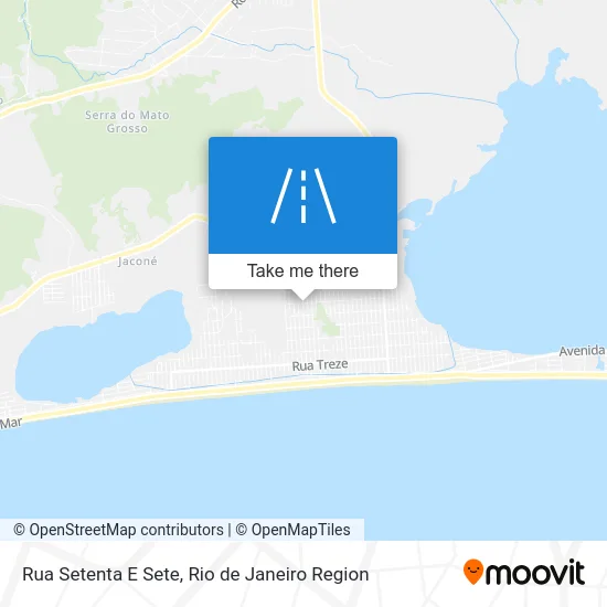 Rua Setenta E Sete map