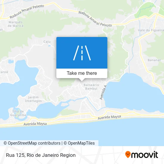 Rua 125 map