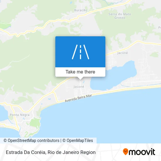 Estrada Da Coréia map