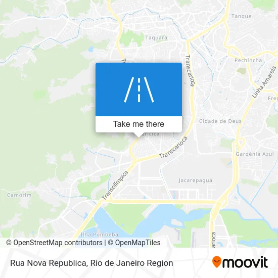 Rua Nova Republica map
