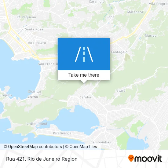 Rua 421 map