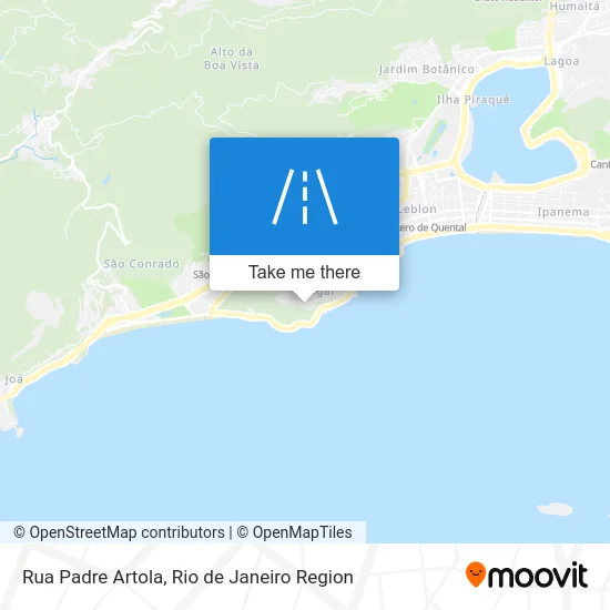 Rua Padre Artola map