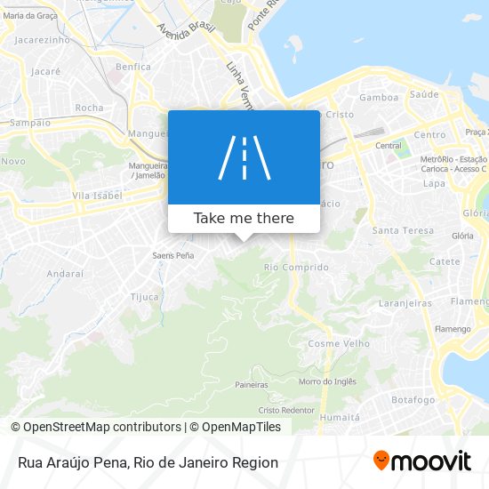 Mapa Rua Araújo Pena