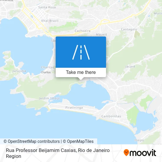 Rua Professor Beijamim Caxias map