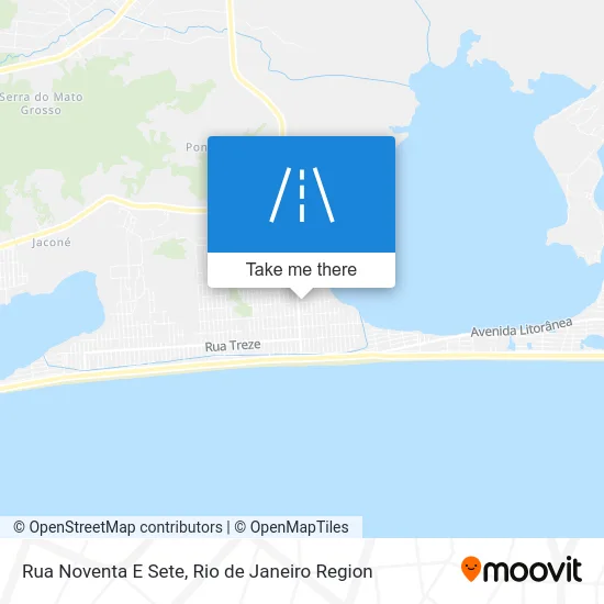 Rua Noventa E Sete map