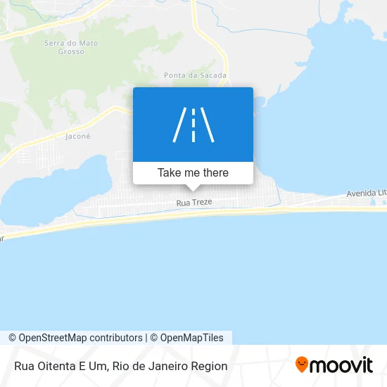 Rua Oitenta E Um map