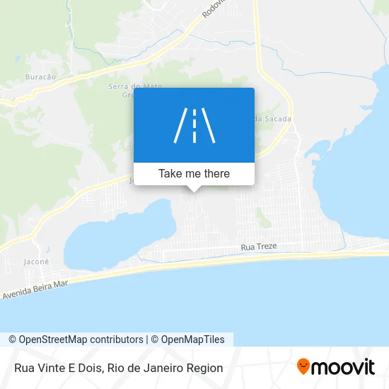 Rua Vinte E Dois map