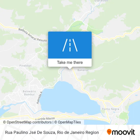 Rua Paulino Jsé De Souza map