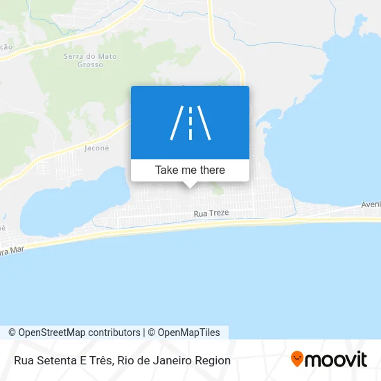 Rua Setenta E Três map