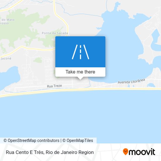 Rua Cento E Três map