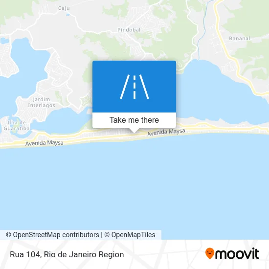 Rua 104 map