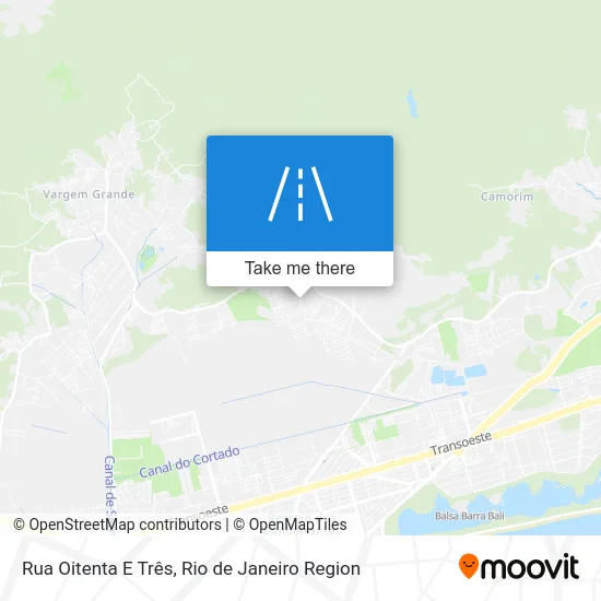 Rua Oitenta E Três map