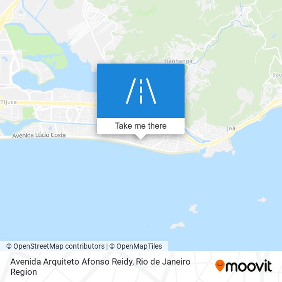 Mapa Avenida Arquiteto Afonso Reidy
