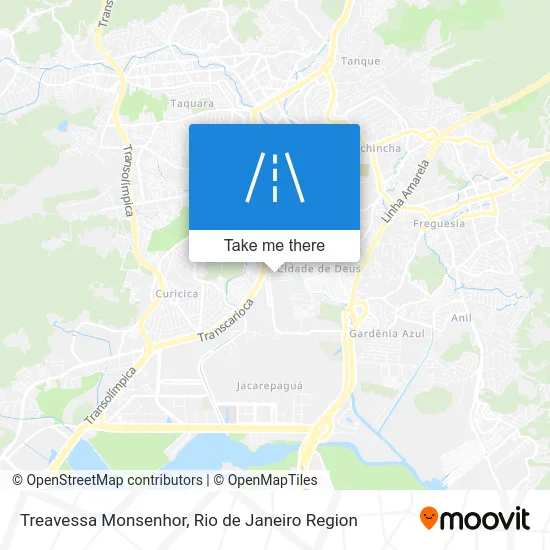 Treavessa Monsenhor map