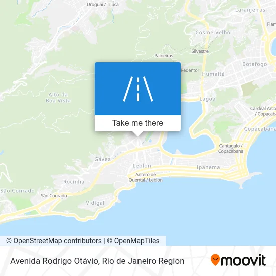 Avenida Rodrigo Otávio map