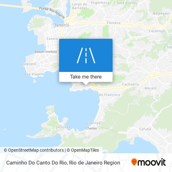 Mapa Caminho Do Canto Do Rio