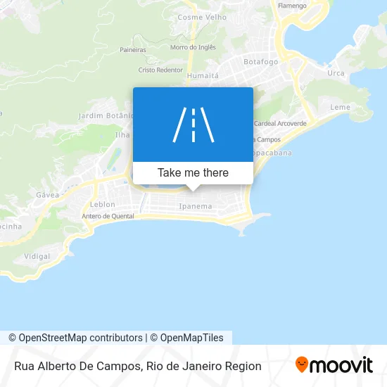 Rua Alberto De Campos map