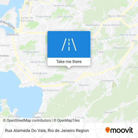 Rua Alameda Do Vale map