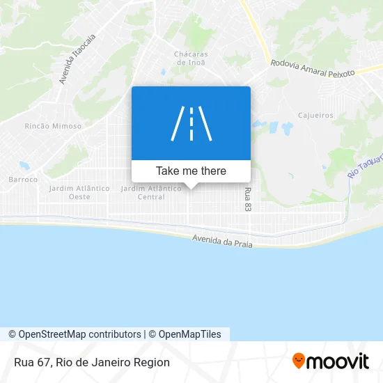 Rua 67 map
