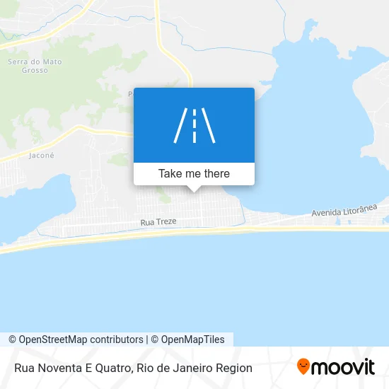 Rua Noventa E Quatro map