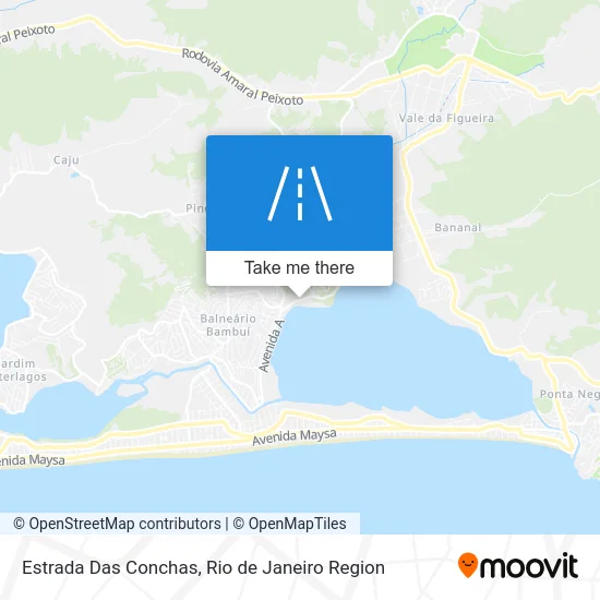 Estrada Das Conchas map