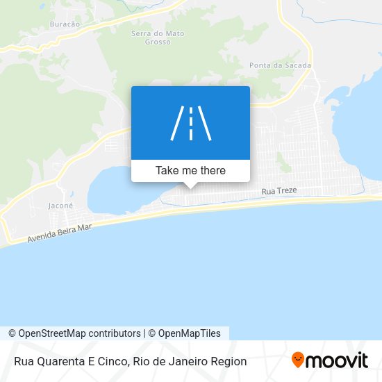 Rua Quarenta E Cinco map