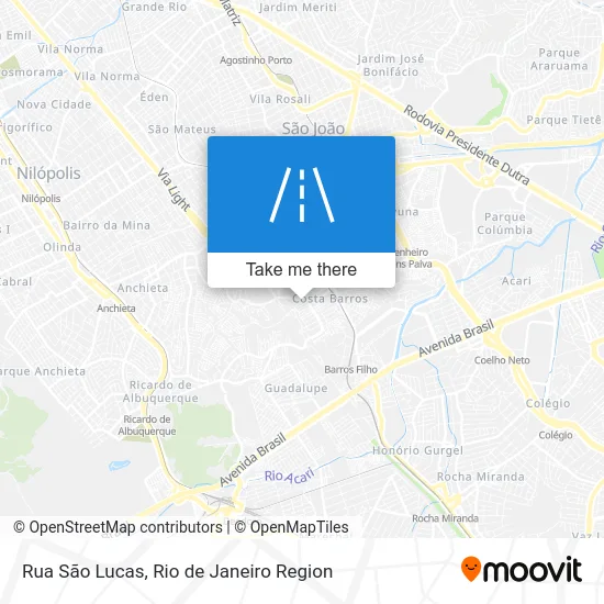 Rua São Lucas map