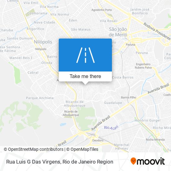 Rua Luis G Das Virgens map