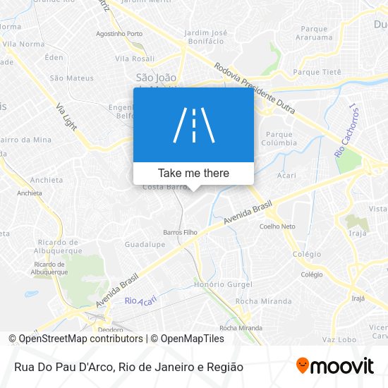 Rua Do Pau D'Arco map