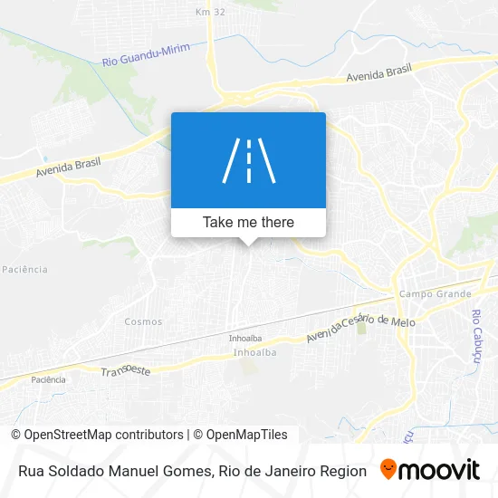 Rua Soldado Manuel Gomes map