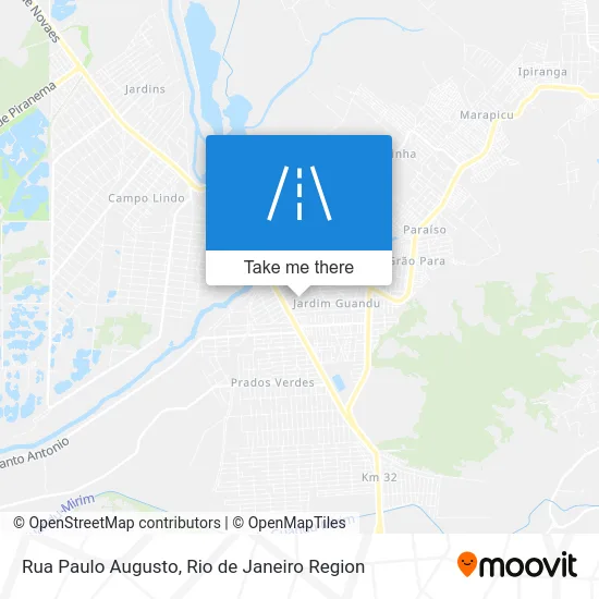 Rua Paulo Augusto map