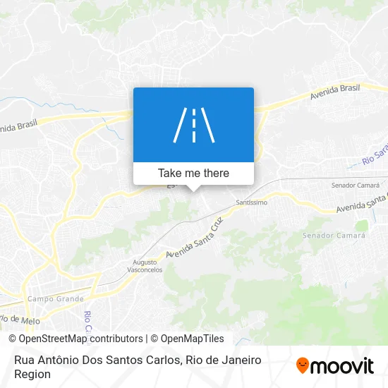 Rua Antônio Dos Santos Carlos map