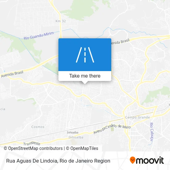 Rua Aguas De Lindoia map