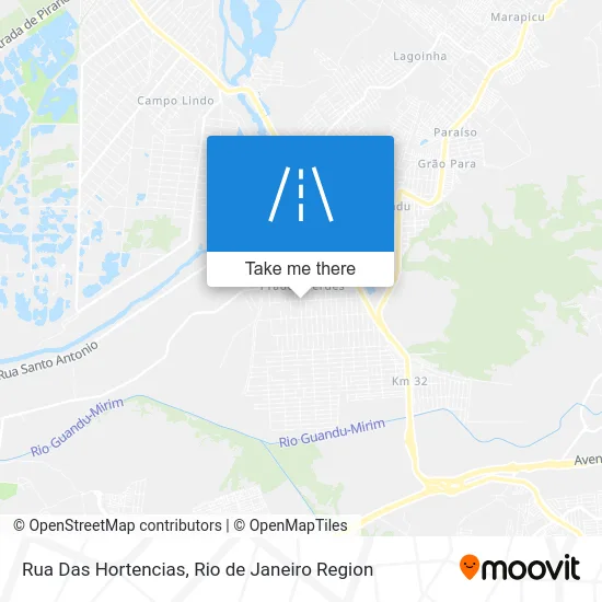 Rua Das Hortencias map