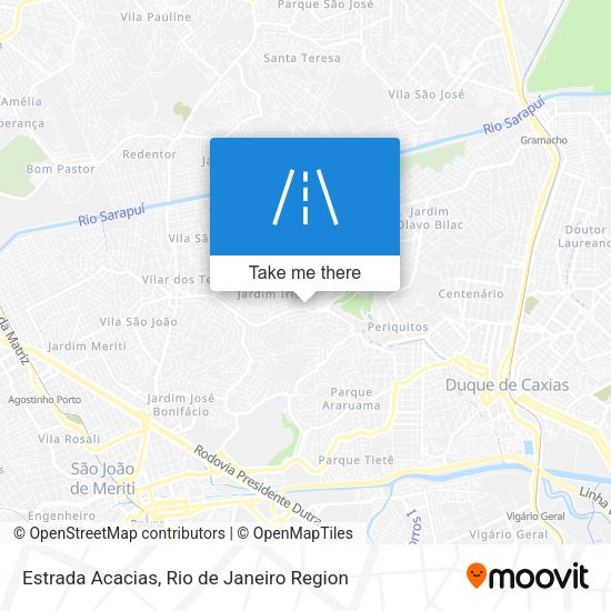 Estrada Acacias map