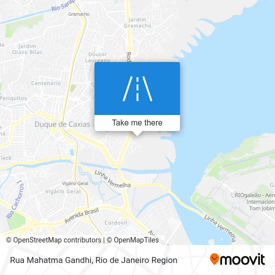 Rua Mahatma Gandhi map