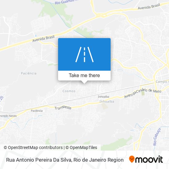 Rua Antonio Pereira Da Silva map