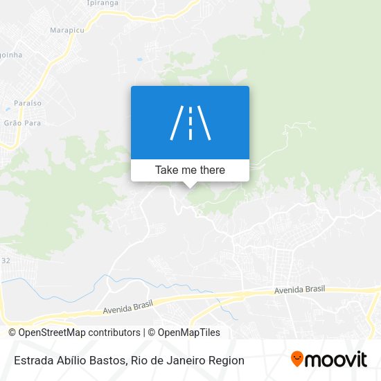 Estrada Abílio Bastos map