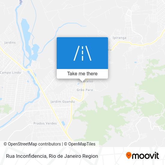 Rua Inconfidencia map