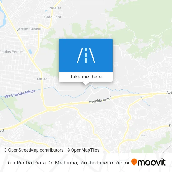 Rua Rio Da Prata Do Medanha map