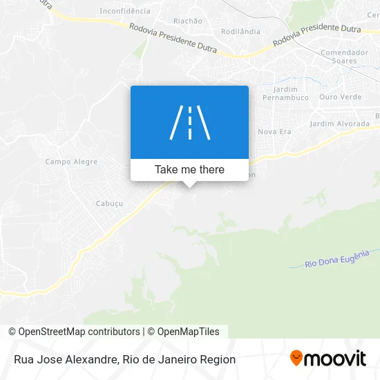 Rua Jose Alexandre map