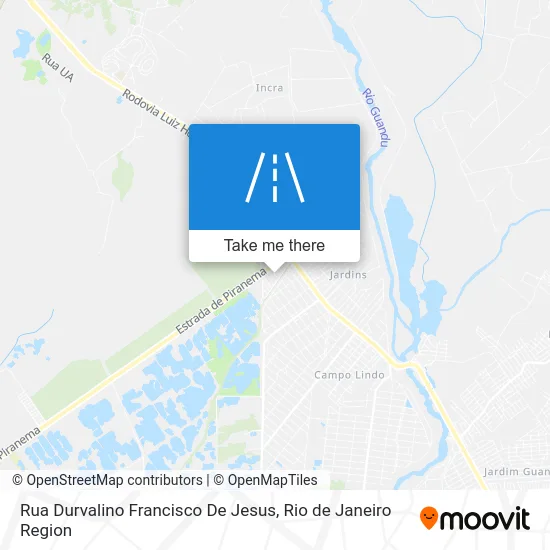 Rua Durvalino Francisco De Jesus map