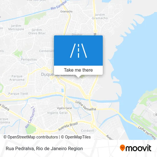 Rua Pedralva map