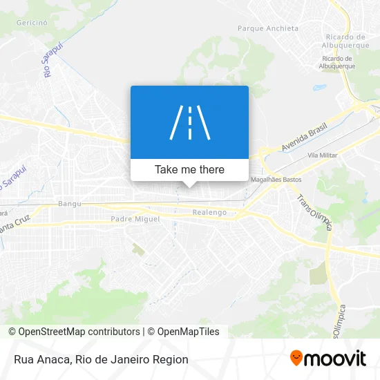Rua Anaca map